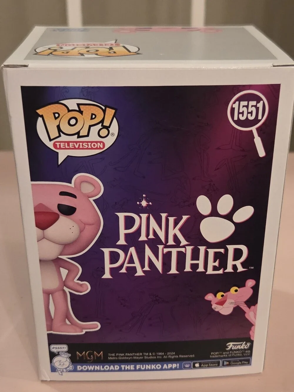 ♡ funko pop! television #1551: the pink panther - pink panther ♡